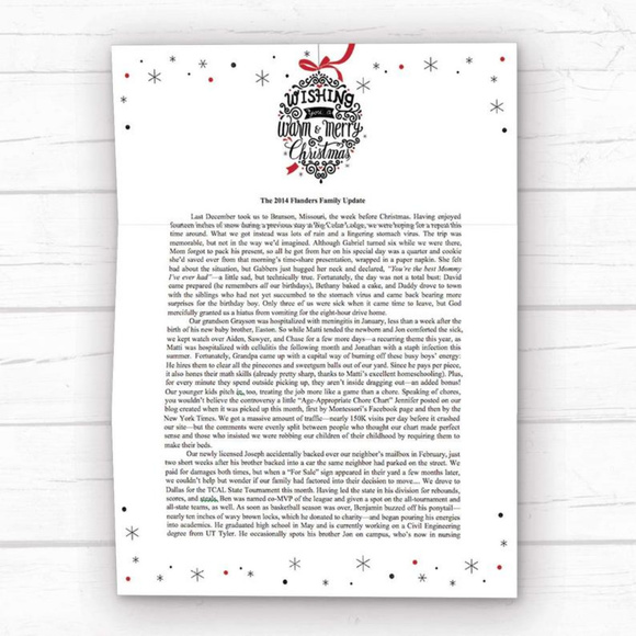 Holiday Merry Christmas Premium Letterhead paper - Picture 4 of 4